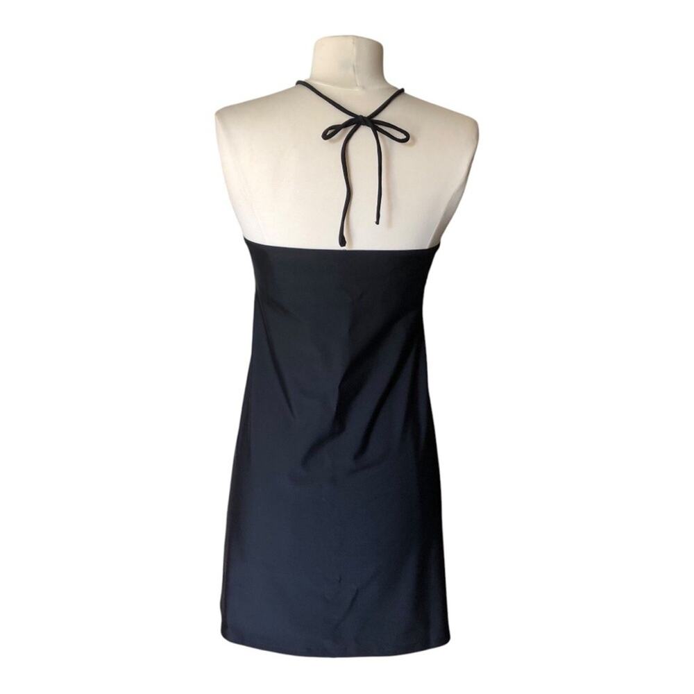 Andie Waikiki Swim Cover Up Black Small Ruched Halter Bandeau Beach Dress NWT - Picture 6 of 13